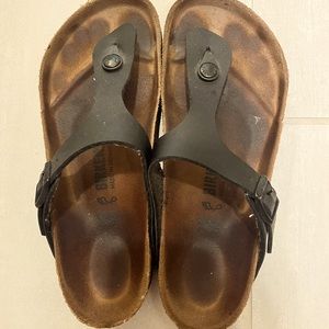 Birkenstock Black Sandal Size 38 (US 7-8)